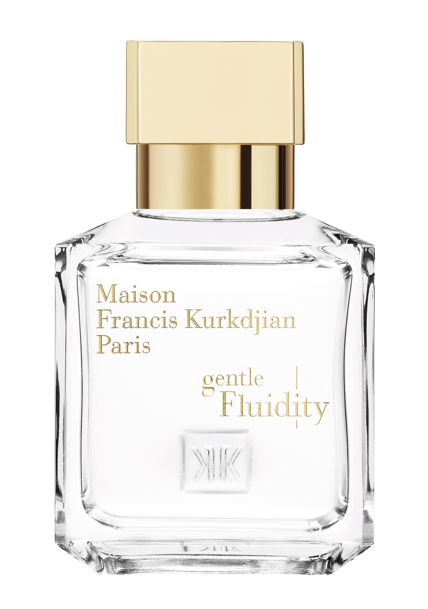 Gentle Fluidity Gold da Maison Francis Kurkdjian em fundo limpo