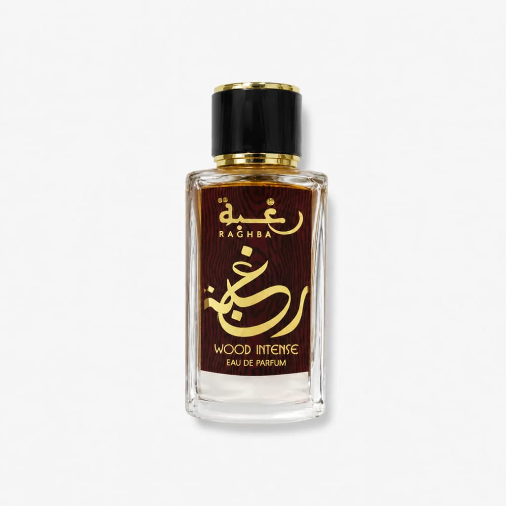 Frasco de Raghba Wood Intense da Lattafa
