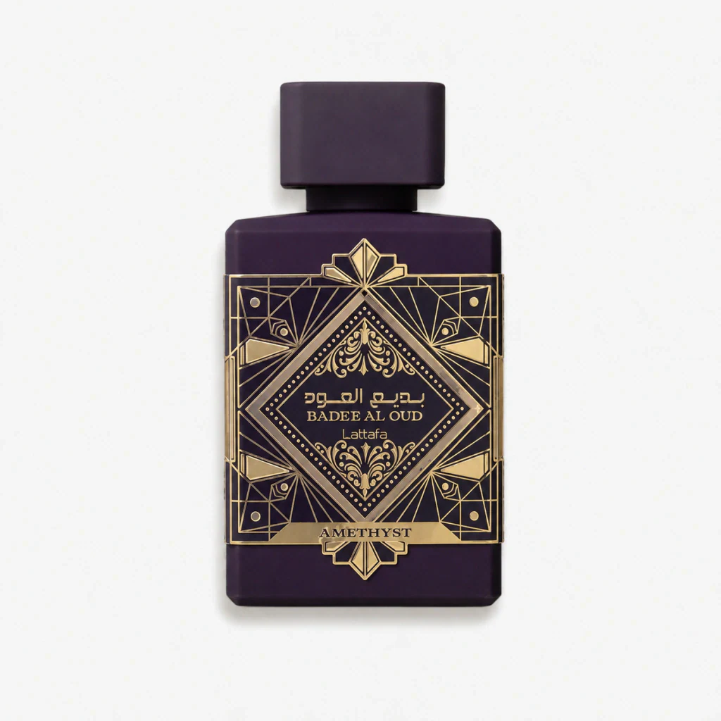Frasco de Bade'e Al Oud Amethyst da Lattafa