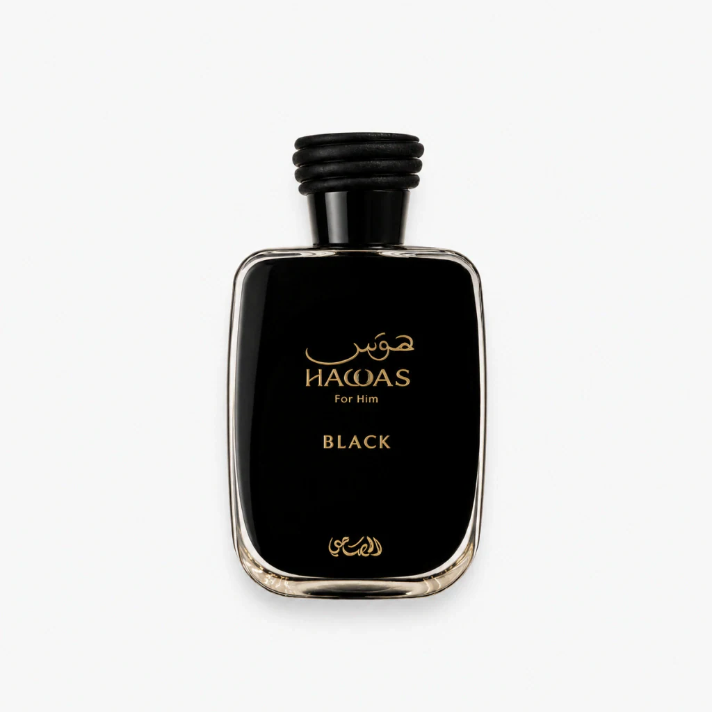 Frasco de Hawas Black da Rasasi