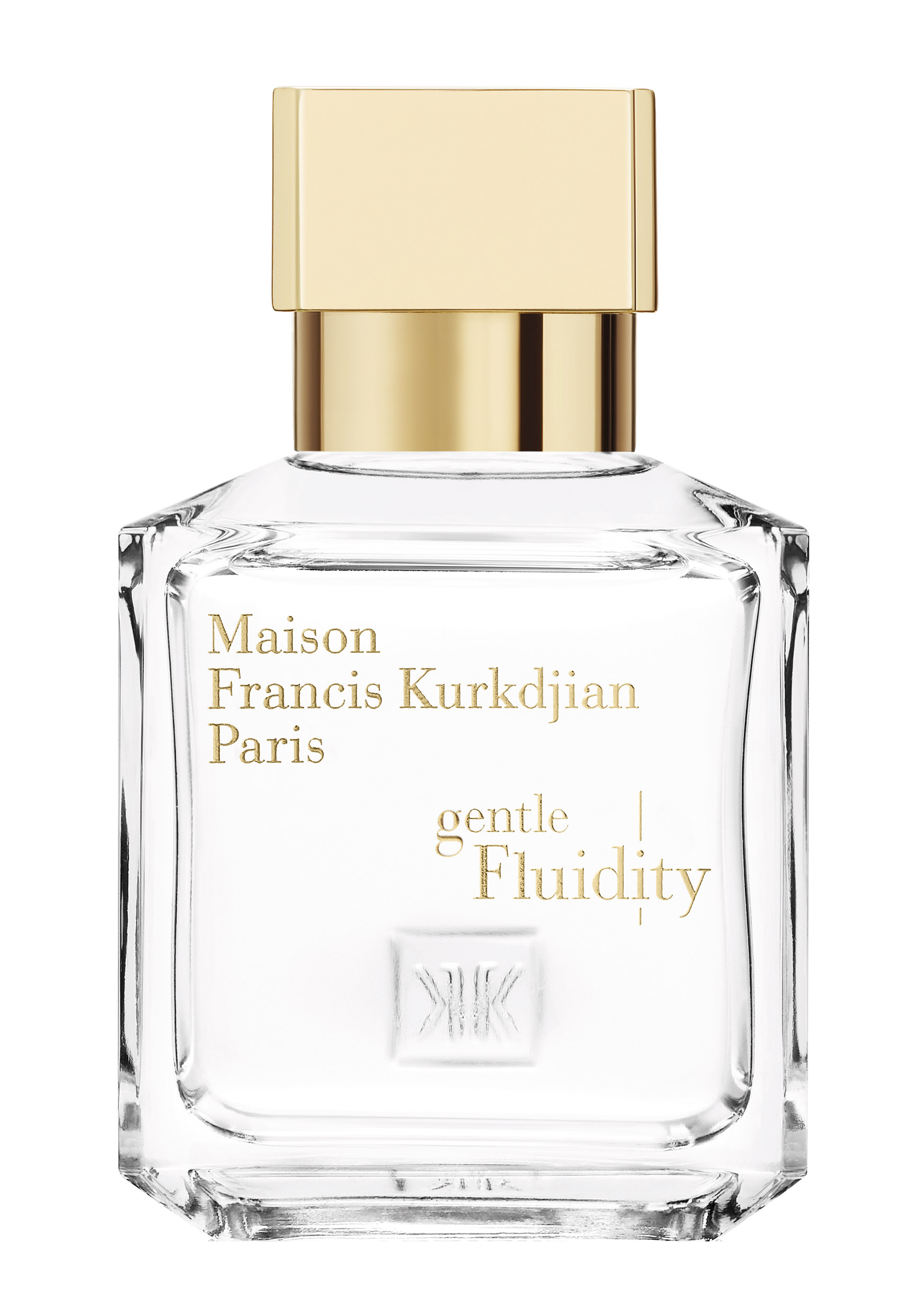 Gentle Fluidity Gold da Maison Francis Kurkdjian em fundo limpo